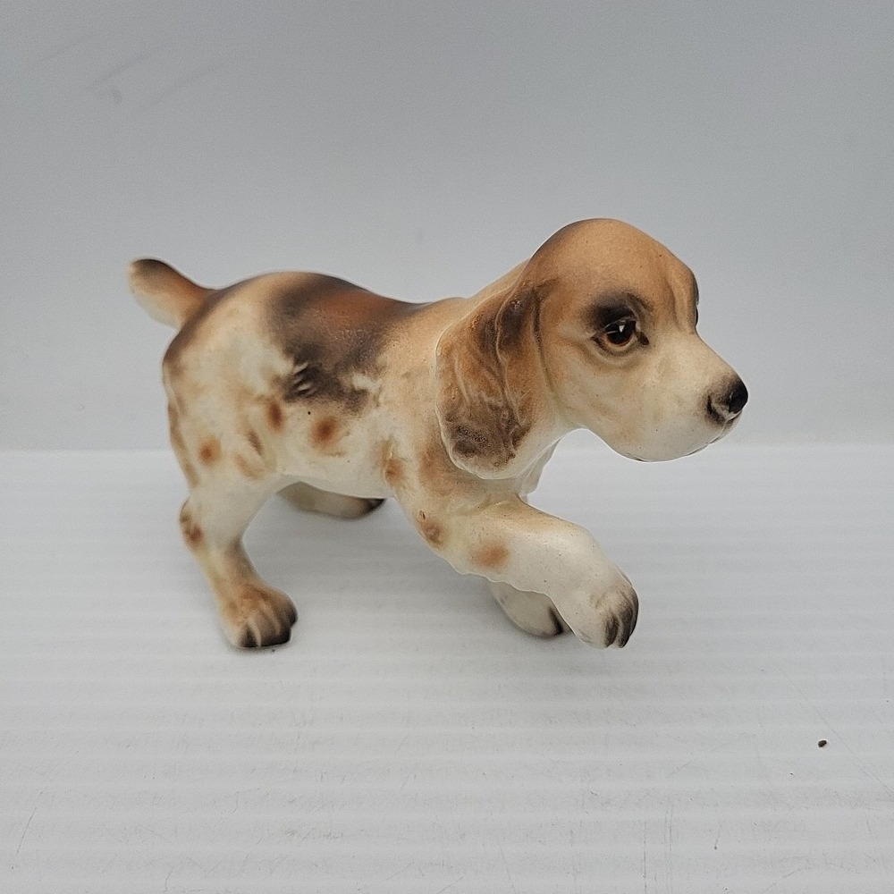 Vintage Japan Cocker Spaniel Dog Porcelain Figurine 2 3/4" tall 06537